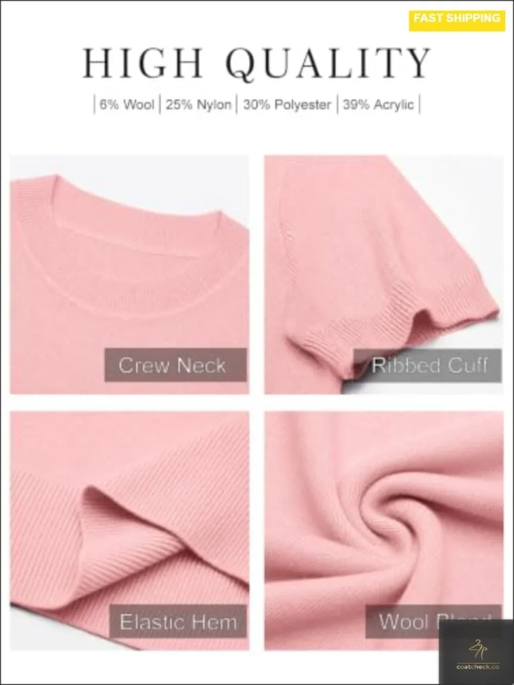 Soft Wool Blend Knit Short Sleeve Sweater Pullover Casual